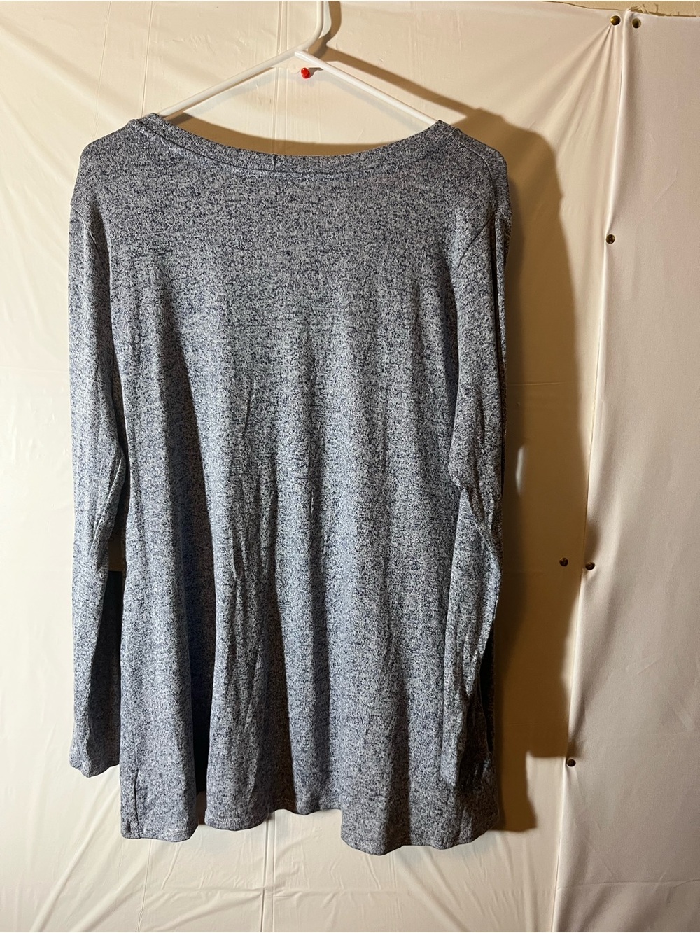 Misia Heathered Gray Long Sleeve Knit Top